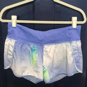 Blue lulu lemon shorts